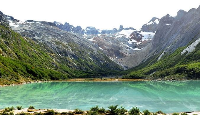 Paisaje de la Laguna Esmeralda, no hay gente al rededor