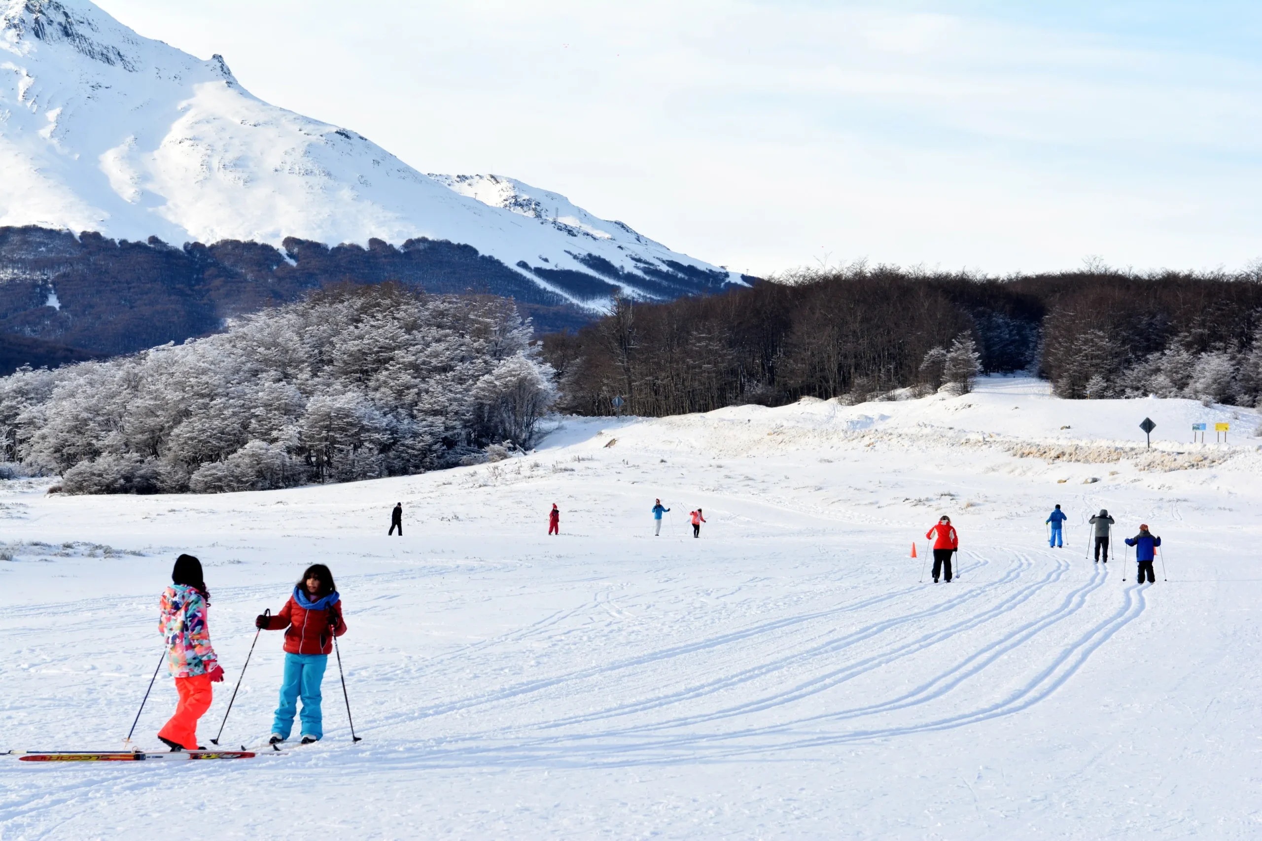 Esquí de fondo en el valle nevado